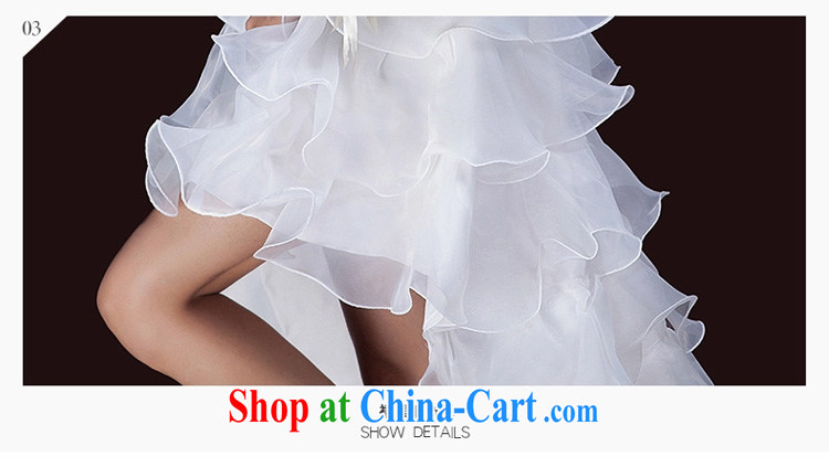 2015 spring and summer new bride marriage after a long Korean tail erase chest wedding dresses with white petals XL pictures, price, brand platters! Elections are good character, the national distribution, so why buy now enjoy more preferential! Health