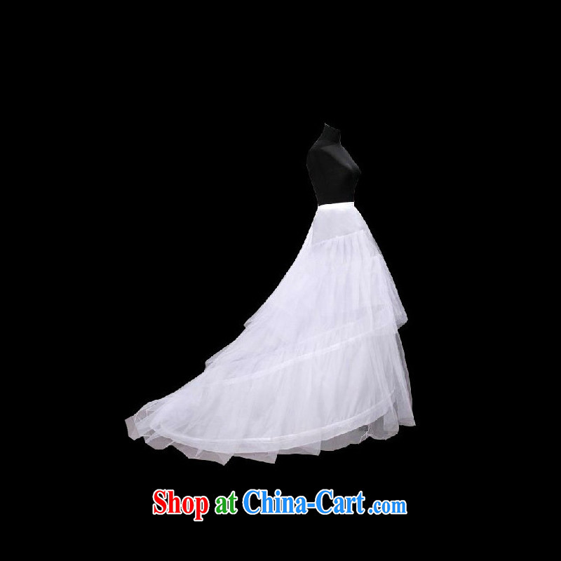 DressilyMe temperament, drag and drop the tail wedding petticoat with elastic - White - 5 Day Shipping DRESSILY ME OCCASIONS WEAR ON - LINE, shopping on the Internet