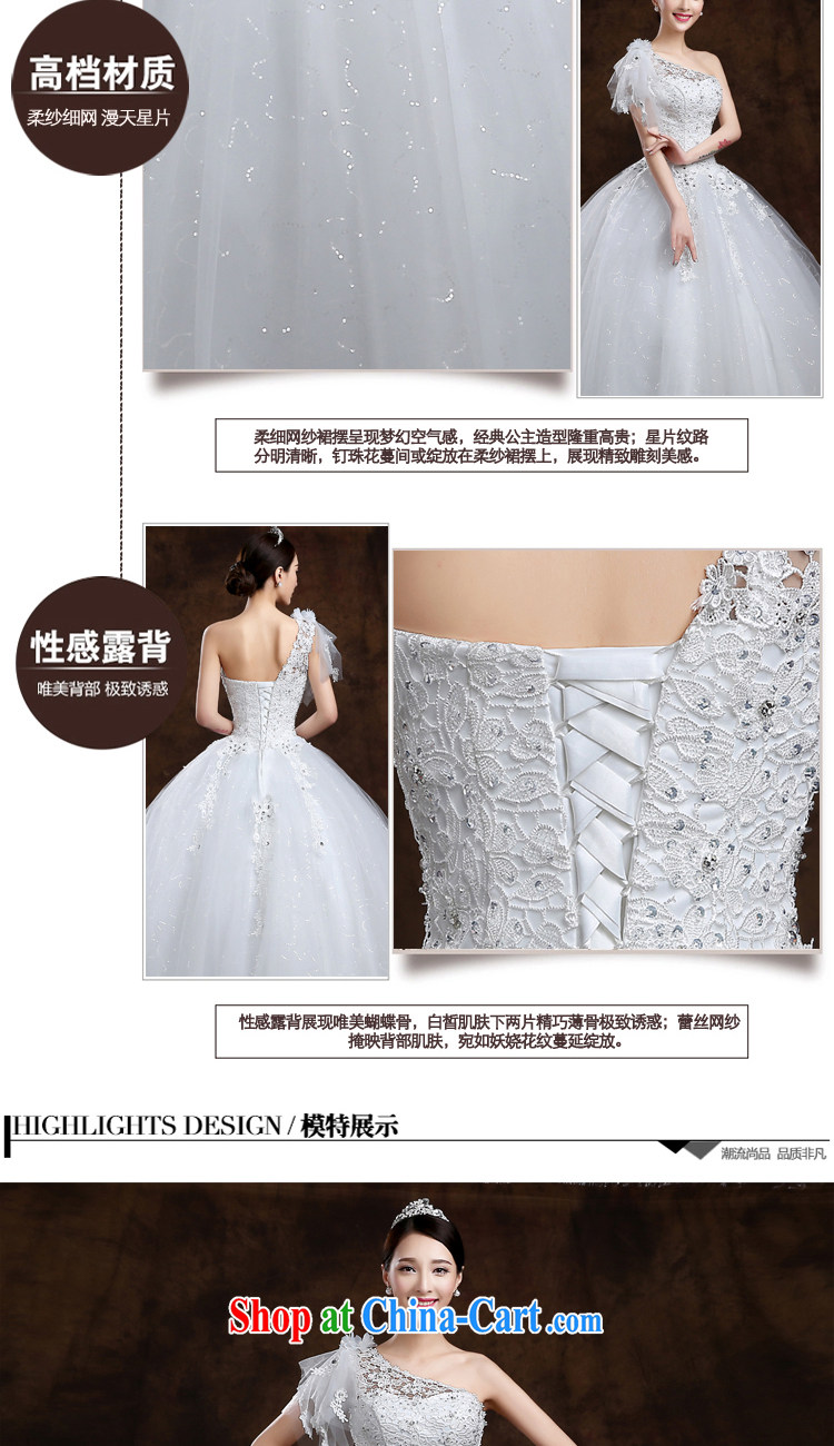 White first to approximately 2015 spring and summer new Korean single shoulder beauty with white bridal wedding wedding dresses video thin white tailored contact Customer Service pictures, price, brand platters! Elections are good character, the national distribution, so why buy now enjoy more preferential! Health