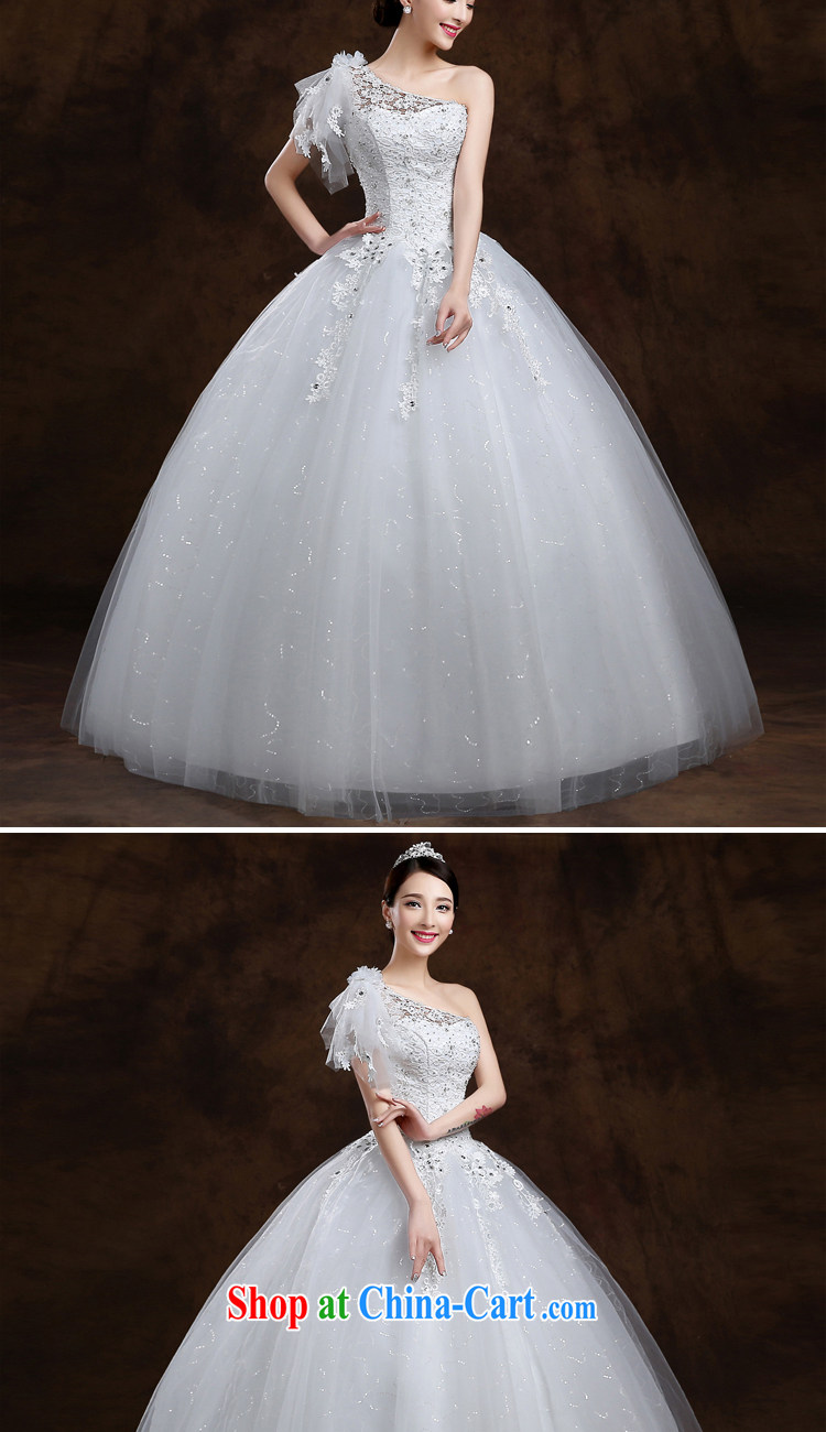 White first to approximately 2015 spring and summer new Korean single shoulder beauty with white bridal wedding wedding dresses video thin white tailored contact Customer Service pictures, price, brand platters! Elections are good character, the national distribution, so why buy now enjoy more preferential! Health