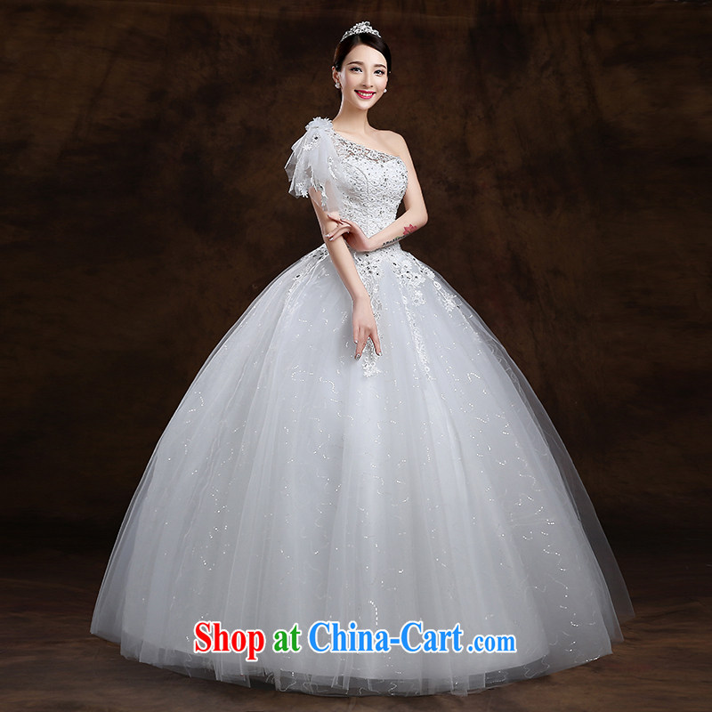 White first to approximately 2015 spring and summer new Korean version the shoulder beauty with white marriages wedding dresses video thin white tailored to contact customer service, white first to about, shopping on the Internet