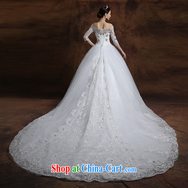 White first into some Korean-style field shoulder the tail wedding beauty bridal wedding dresses new 2015 spring and summer wedding is tailored to contact customer service, white first to about, shopping on the Internet
