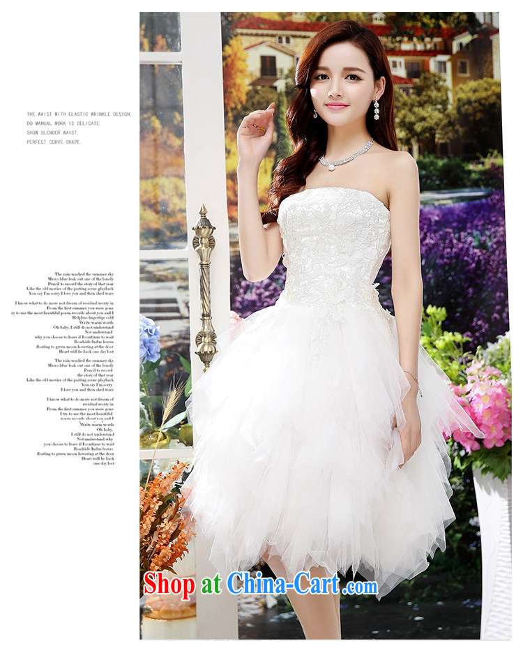 2015 summer edition Korea beauty plastic stylish lace bare chest, long, Shaggy wedding dresses skirt white XL pictures, price, brand platters! Elections are good character, the national distribution, so why buy now enjoy more preferential! Health
