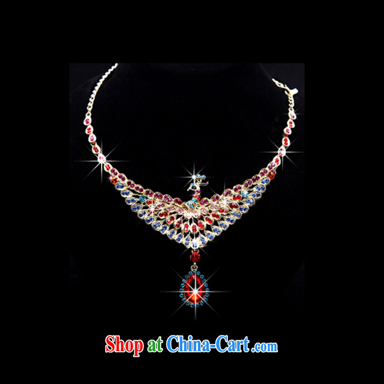 Syria Time 2015 new Peacock bridal headdress-trim Crown necklace earrings 3-piece kit and jewelry hair accessories wedding wedding accessories jewelry silver 3-piece set of pictures, price, brand platters! Elections are good character, the national distribution, so why buy now enjoy more preferential! Health