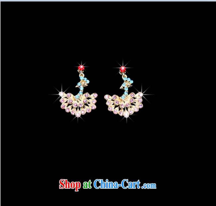 Syria Time 2015 new Peacock bridal headdress-trim Crown necklace earrings 3-piece kit and jewelry hair accessories wedding wedding accessories jewelry silver 3-piece set of pictures, price, brand platters! Elections are good character, the national distribution, so why buy now enjoy more preferential! Health