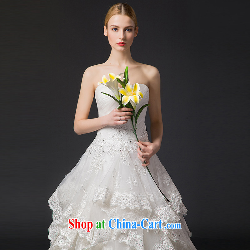 It is not the JUSERE high-end wedding dresses 2015 new erase chest multi-layer whose sinuous high waist graphics thin graphics high-marriages with wedding white tailored, by no means, and that, on-line shopping