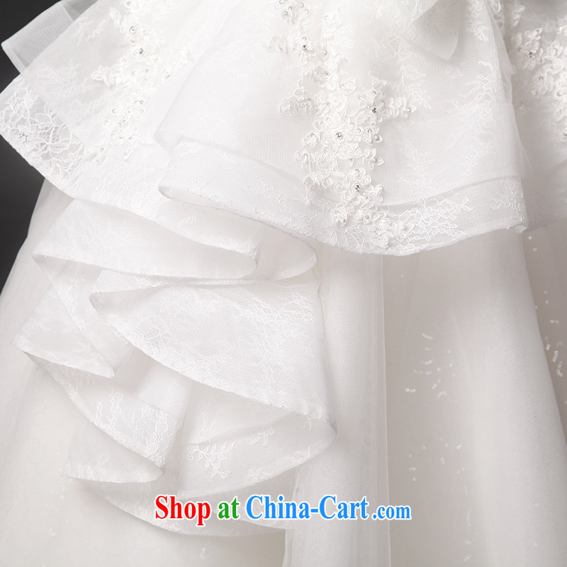 is by no means a JUSERE high-end wedding dresses 2015 new, Japan, and South Korea wedding bridal marriage chest bare flouncing Princess dress with white tailored, by no means, and, shopping on the Internet