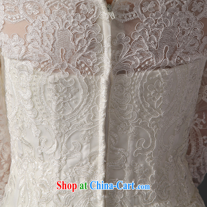 It is not the JUSERE high-end wedding dresses 2015 New Field shoulder long-sleeved wedding dresses at Merlion-tail wedding bridal marriage beauty graphics high-thin white tailored, by no means, that, on-line shopping