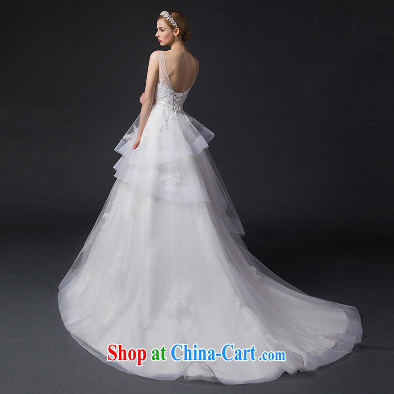 It is not the JUSERE high-end wedding dresses 2015 new dual-shoulder Openwork wiped his chest wedding, Japan, and South Korea bridal wedding dress with wedding small trailing white tailored, by no means, and shopping on the Internet