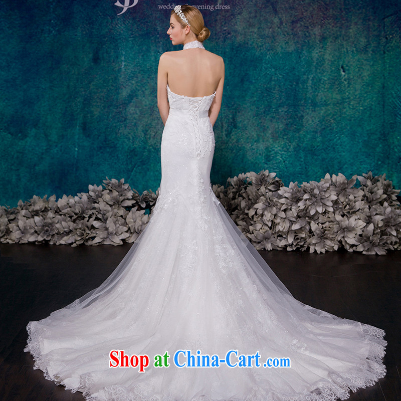 is by no means a JUSERE high-end wedding dresses 2015 new, is also a sleeveless crowsfoot-tail wedding dresses bridal wedding dresses at Merlion dress beauty graphics thin white tailored, by no means, and, shopping on the Internet