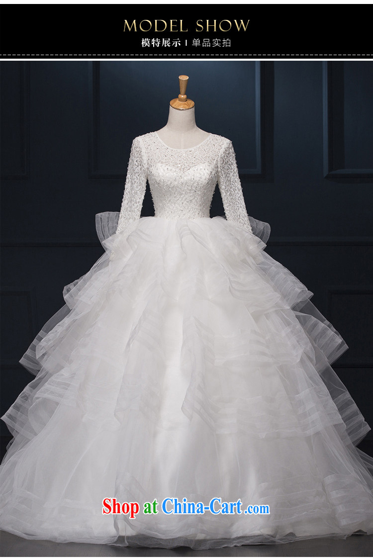 It is the JUSERE high-end dresses 2015 new long-sleeved, Japan, and South Korea wedding bridal wedding dress with tail wedding multi-layer canopy skirts with white tailored pictures, price, brand platters! Elections are good character, the national distribution, so why buy now enjoy more preferential! Health