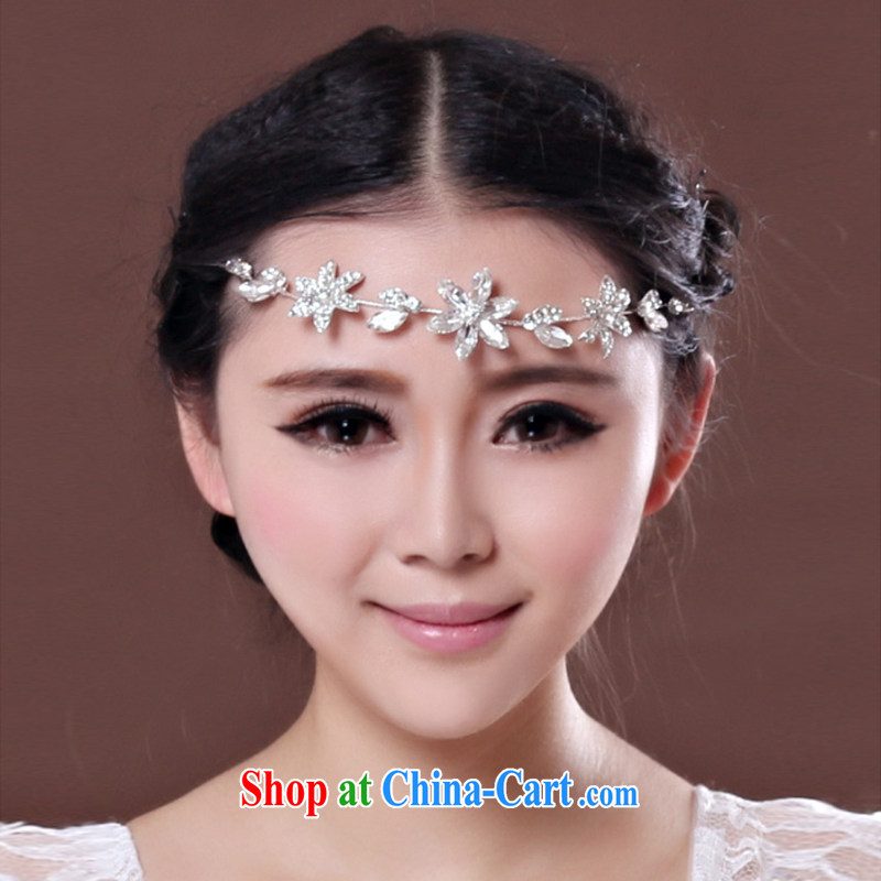 Time his bride with flowers and ornaments of jewelry Crown jewelry hair accessories wedding wedding accessories jewelry and ornaments of jewelry C, time, and shopping on the Internet