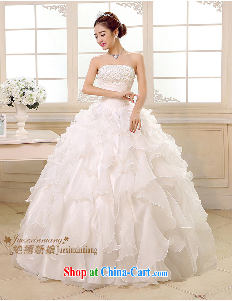 There is a bride's Korean version wiped chest wedding white Princess tie with new 2015 bridal gown spring and summer beauty marriage video thin white tailored final pictures, price, brand platters! Elections are good character, the national distribution, so why buy now enjoy more preferential! Health