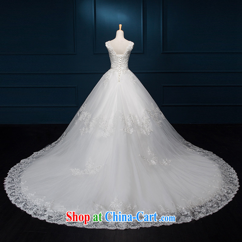 It is not the JUSERE high-end wedding dresses spring 2015 double-shoulder wedding dresses, Japan, and South Korea wedding bridal wedding dress tail wedding white tailored, is by no means set, shopping on the Internet