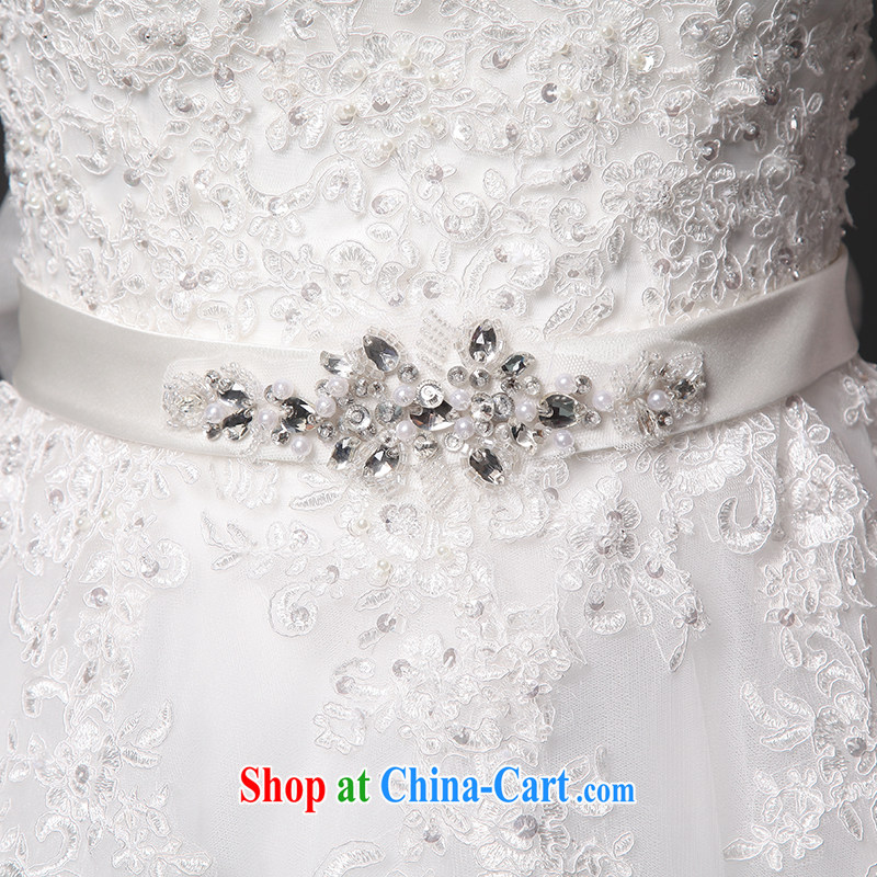 It is not the JUSERE high-end wedding dresses spring 2015 double-shoulder wedding dresses, Japan, and South Korea wedding bridal wedding dress tail wedding white tailored, is by no means set, shopping on the Internet