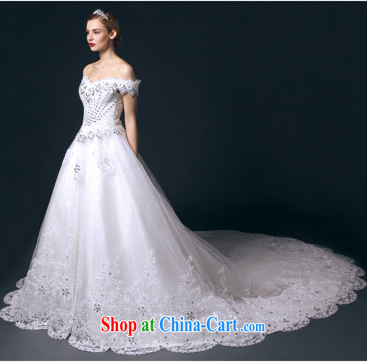 It is the JUSERE high-end wedding dresses spring 2015 the Field shoulder luxury, Japan, and South Korea wedding bridal wedding dress tail wedding white tailored pictures, price, brand platters! Elections are good character, the national distribution, so why buy now enjoy more preferential! Health