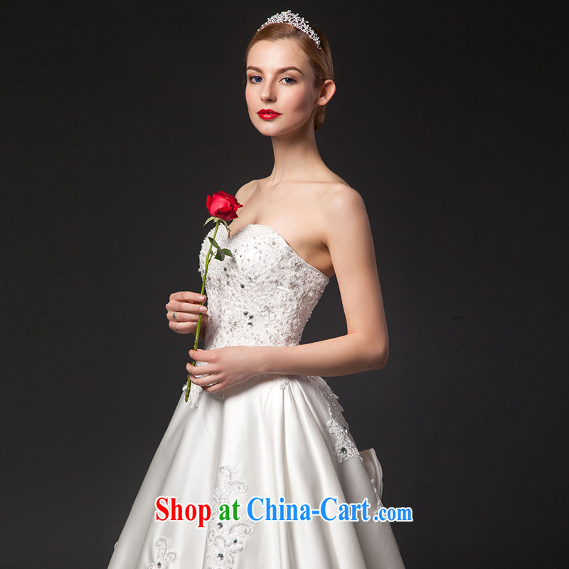 It is not the JUSERE high-end wedding dresses 2015 spring and wiped his chest Satin wedding dresses, Japan, and South Korea wedding bridal wedding dress with wedding white 4, by no means, that, on-line shopping