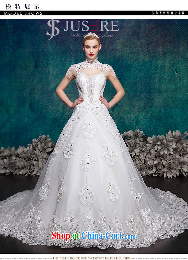 It is not the JUSERE high-end wedding dresses spring 2015 the Royal Grand Palace wedding bridal wedding dress tail wedding love back exposed white tailored pictures, price, brand platters! Elections are good character, the national distribution, so why buy now enjoy more preferential! Health