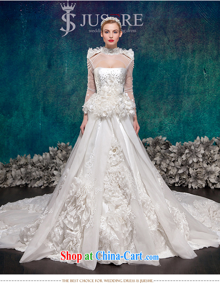 It is not the JUSERE high-end wedding dresses 2015 new luxurious High-tail the Field shoulder bridal wedding dress Royal Palace wedding white tailored pictures, price, brand platters! Elections are good character, the national distribution, so why buy now enjoy more preferential! Health