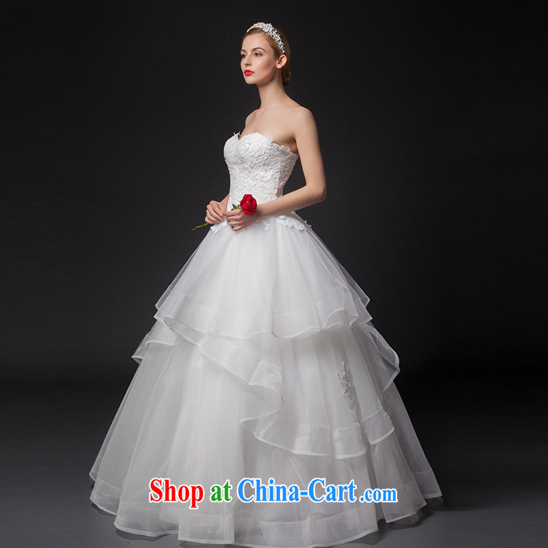 It is not the JUSERE high-end wedding dresses 2015 new alignment to erase chest wedding scallops Princess wrinkled skirt by Home Sweet shaggy dress wedding white tailored, by no means, and shopping on the Internet