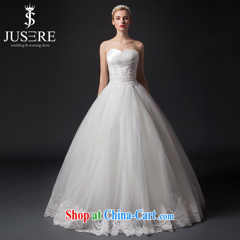 It is not the JUSERE high-end wedding dresses 2015 new alignment to erase chest simplicity, wedding dress Princess dresses Home Sweet shaggy dress wedding Web yarn white tailored