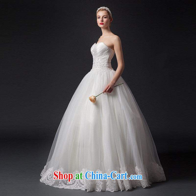 It is the JUSERE high-end wedding dresses 2015 new alignment to erase chest simplicity, wedding dress Princess dresses Home Sweet shaggy dress wedding dresses Web yarn white tailored, is by no means set, online shopping