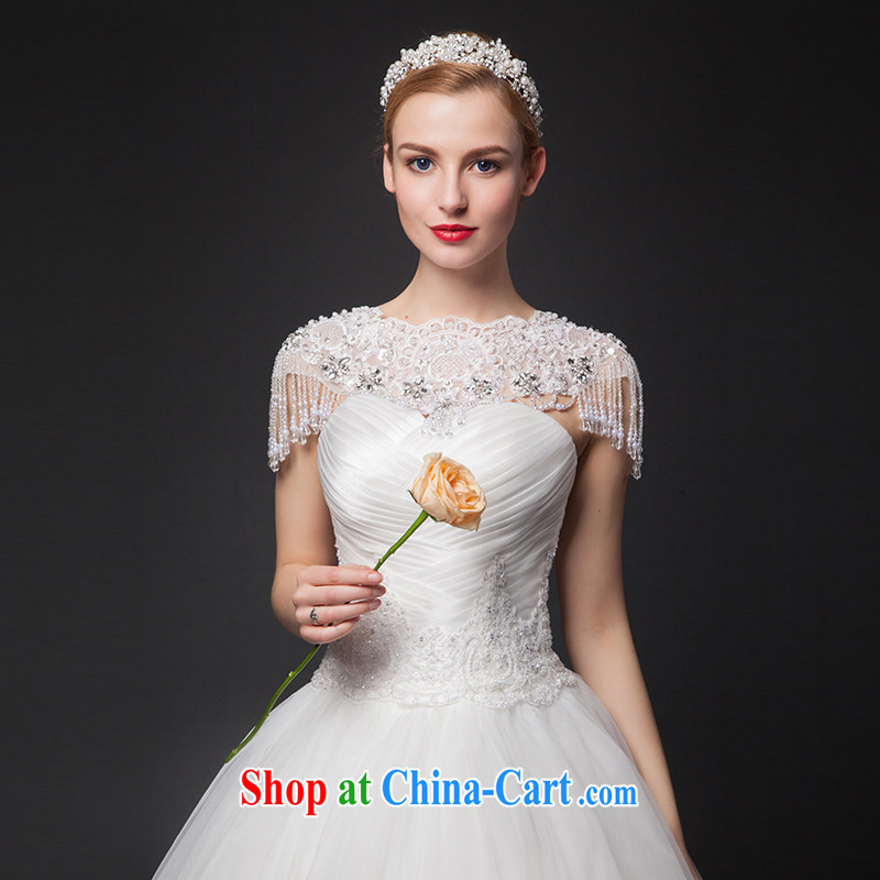 It is the JUSERE high-end wedding dresses 2015 new alignment to erase chest simplicity, wedding dress Princess dresses Home Sweet shaggy dress wedding dresses Web yarn white tailored, is by no means set, online shopping