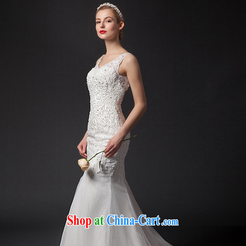 It is not the JUSERE high-end wedding dresses 2015 new dual-shoulder at Merlion wedding bridal wedding dresses at Merlion white tailored, is by no means set, online shopping