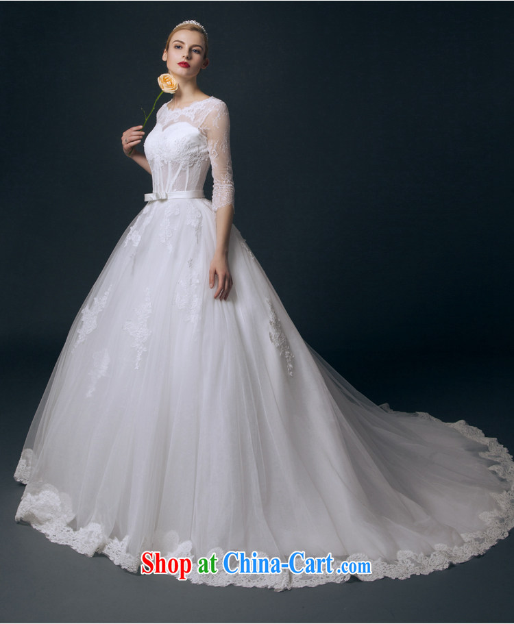 It is not the JUSERE high-end wedding dresses 2015 New-tail wedding round-collar long-sleeved transparent lace bare chest white tailored pictures, price, brand platters! Elections are good character, the national distribution, so why buy now enjoy more preferential! Health