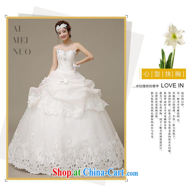 The United States, wedding dresses 2015 spring and summer water drilling wiped his chest bow-tie lace parquet tied with Korean version with Princess bride wedding H - 49 white XXL pictures, price, brand platters! Elections are good character, the national distribution, so why buy now enjoy more preferential! Health