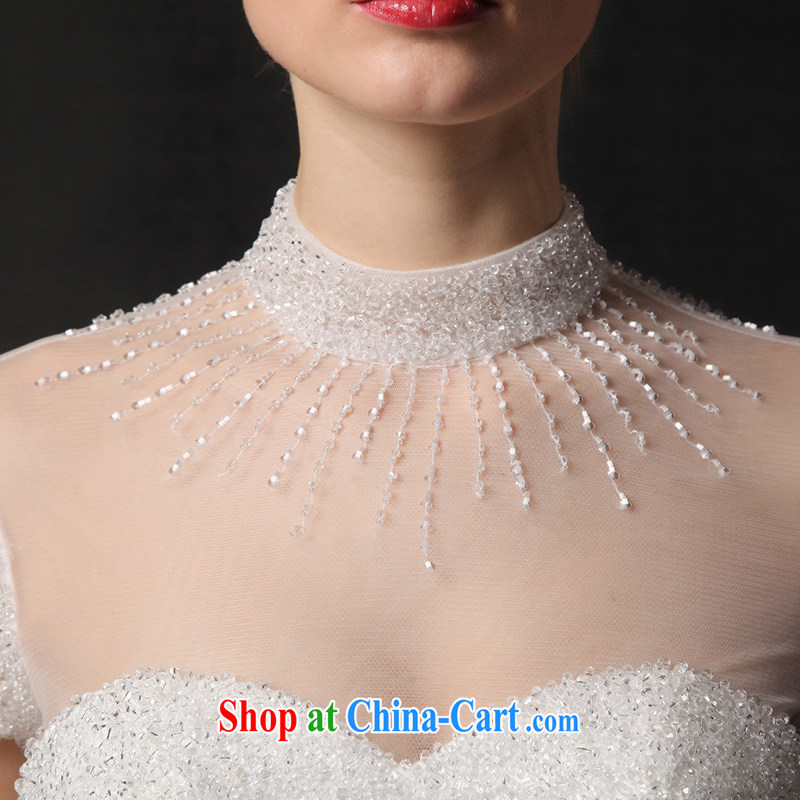 It is not the JUSERE high-end wedding dresses 2015 new paragraph to align wedding long-sleeved transparent lace Princess dress by Home Sweet shaggy skirts long-sleeved wedding dresses white 4, it is not set, shopping on the Internet