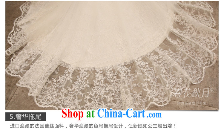 Blooming crazy lace crowsfoot wedding dresses 2015 spring and summer new bride wiped off chest Korean luxury long-tail white XXL pictures, price, brand platters! Elections are good character, the national distribution, so why buy now enjoy more preferential! Health