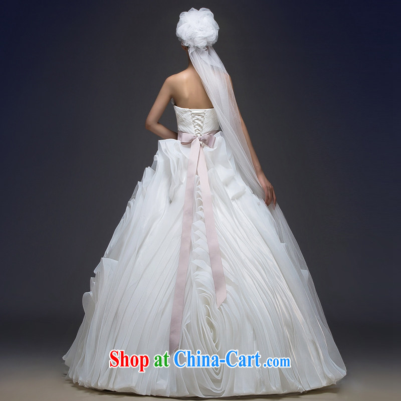 Bride With wedding dresses marriage new 2015 wiped chest strap small tail graphics thin European and American style spring and summer, Tail, XXL, blooming Crazy (chunhuaqiuyue), shopping on the Internet