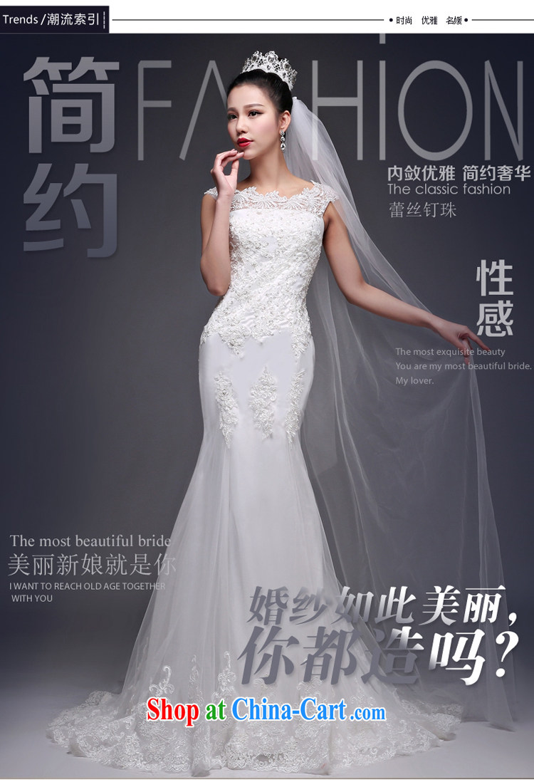 crowsfoot wedding dresses small-tail new 2015 Korean-style summer fashion Korean lace shoulders the bride is tied with a white M pictures, price, brand platters! Elections are good character, the national distribution, so why buy now enjoy more preferential! Health