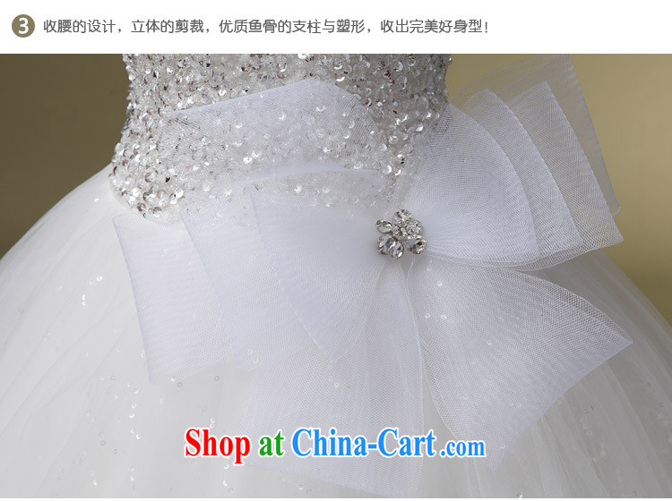 wedding dresses bridal white New 2015 luxury and elegance with shoulders bare chest larger Princess graphics thin lady white XL pictures, price, brand platters! Elections are good character, the national distribution, so why buy now enjoy more preferential! Health