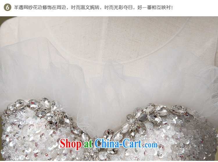 wedding dresses bridal white New 2015 luxury and elegance with shoulders bare chest larger Princess graphics thin lady white XL pictures, price, brand platters! Elections are good character, the national distribution, so why buy now enjoy more preferential! Health