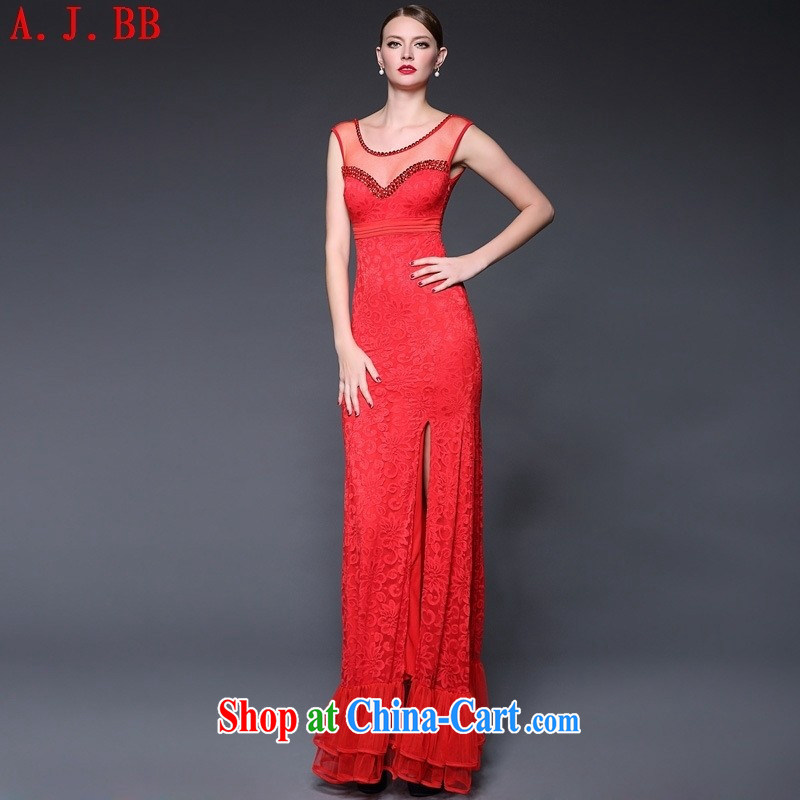 Black butterfly European site 2015 new summer crowsfoot lace beauty and stylish and elegant evening dress dresses W 0282 red are code, A . J . BB, shopping on the Internet