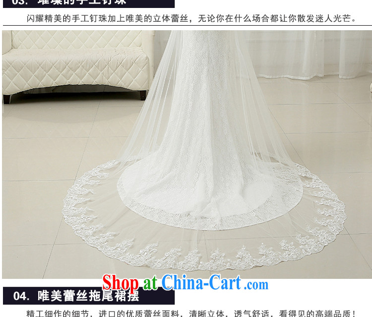 White first to approximately 2015 new bridal wedding dresses Summer Package and crowsfoot tail graphics thin sexy bare chest lace white XXL pictures, price, brand platters! Elections are good character, the national distribution, so why buy now enjoy more preferential! Health