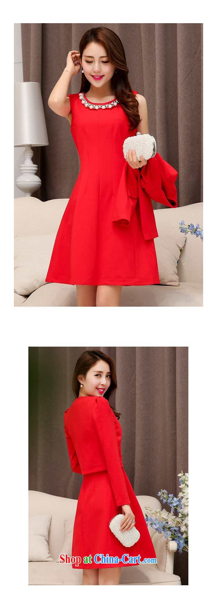 Mu season new spring dress wedding bridal toast at the door dress sister bridesmaid dress at annual skirts dresses two piece set with 1528 red XXL pictures, price, brand platters! Elections are good character, the national distribution, so why buy now enjoy more preferential! Health