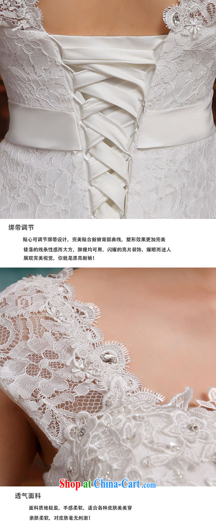 2 cultivating crowsfoot wedding dresses a shoulder 2015 new small tail sexy luxury big graphics thin white S pictures, price, brand platters! Elections are good character, the national distribution, so why buy now enjoy more preferential! Health