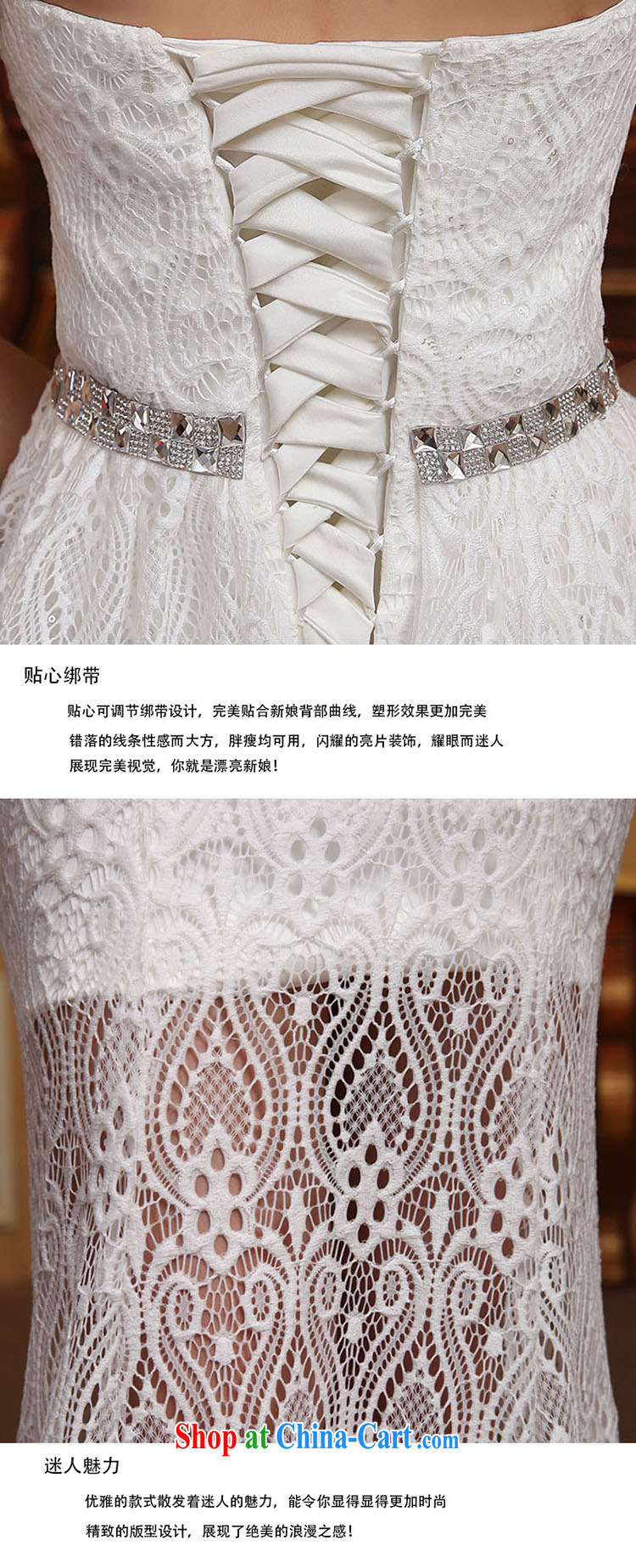 2015 new Korean crowsfoot Openwork tied with Mary Magdalene high chest beauty video skinny tail Princess wedding white S pictures, price, brand platters! Elections are good character, the national distribution, so why buy now enjoy more preferential! Health