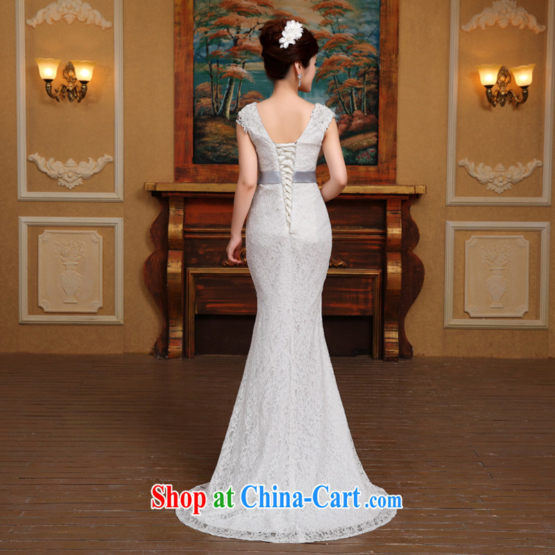 wedding dresses new 2015 spring collection at Merlion waist small-tail summer shoulders Korean marriages beauty graphics thin white S, tone (dayinni), and, on-line shopping