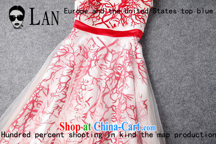 9 month female * 2014 Europe the genuine dress annual meeting moderator dress and embroidery long dress T 1360 blue XL pictures, price, brand platters! Elections are good character, the national distribution, so why buy now enjoy more preferential! Health