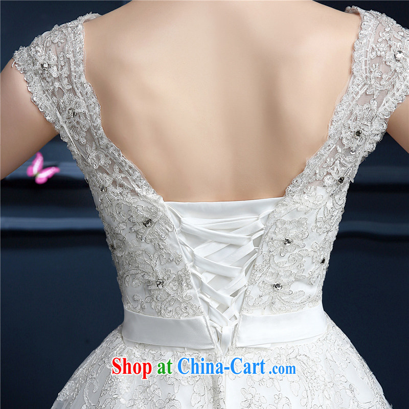 Beijing, Hong Kong, 2015 as soon as possible new dual-shoulder bag shoulder wedding lace V for high-end alignment to tie the code graphics thin wedding Princess bridal wedding white XXL, Hong Kong, and, on-line shopping