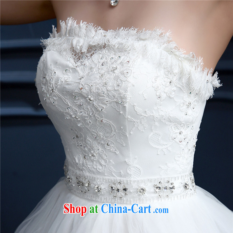 The Champs Elysees, as soon as possible, new 2015 spring and summer bridal wedding dresses Palace antique lace wedding sexy wiped his chest, wedding, Video thin beauty white XXL, Hong Kong, and, shopping on the Internet