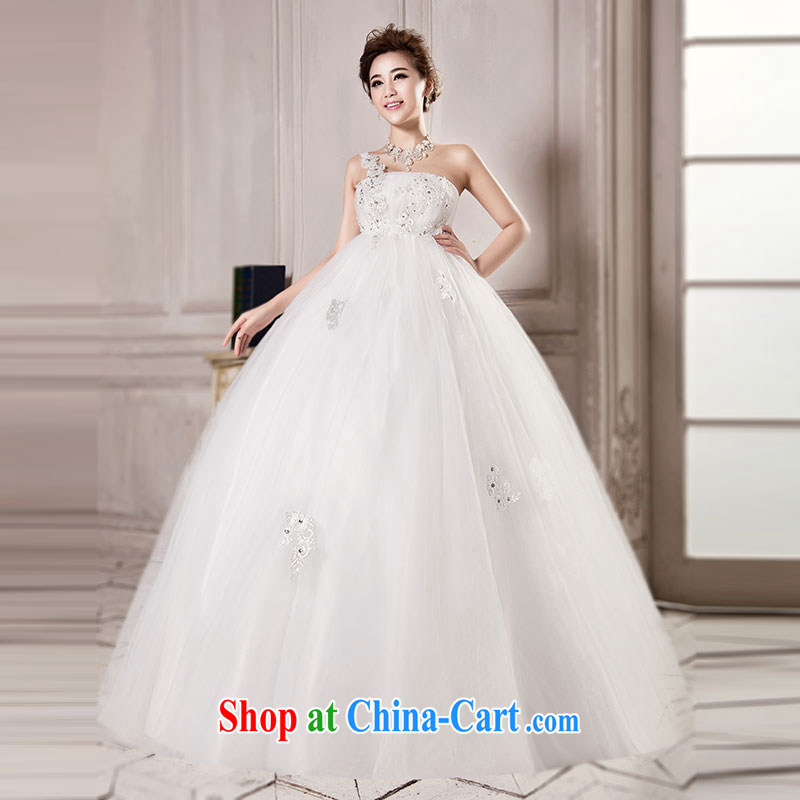 Jubilee 1000 bride 2015 spring and summer new Korean high-waist graphics thin stylish large, pregnant women thick MM brides with wedding dresses H 715 white Korean high waist XXL/2 feet 6 waist, 1000 Jubilee bride, shopping on the Internet