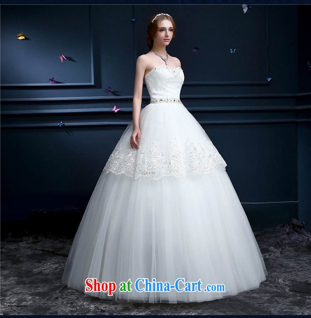 The Champs Elysees, as soon as possible, in summer 2015 with wedding new continental erase chest strap the Code women married Princess shaggy dress bridal dresses chest bare white XXL pictures, price, brand platters! Elections are good character, the national distribution, so why buy now enjoy more preferential! Health
