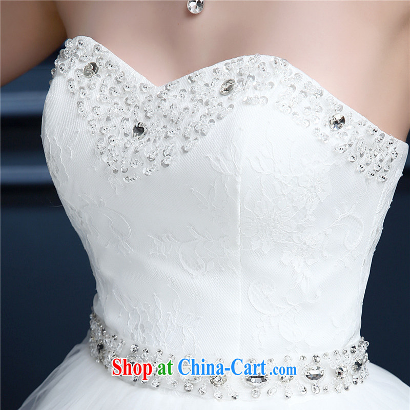 The Champs Elysees, as soon as possible, summer 2015 with wedding new continental wiped his chest tied with a large, female married Princess shaggy dress bridal gown Mary Magdalene chest white XXL, Hong Kong, and, on-line shopping