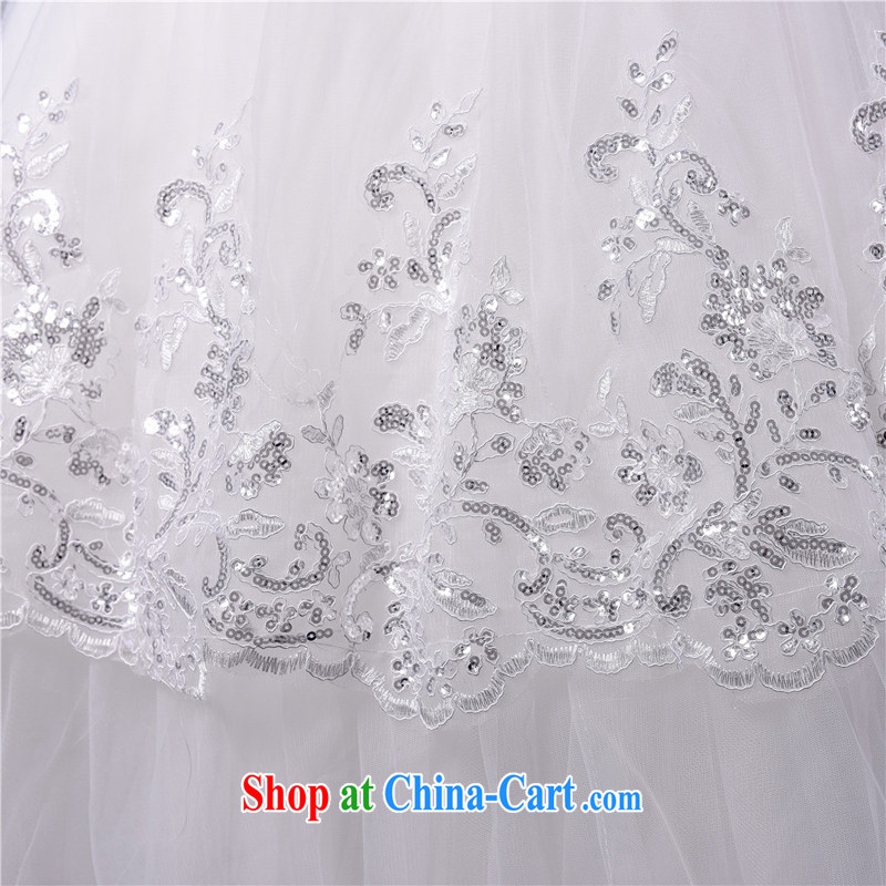 The Champs Elysees, as soon as possible, summer 2015 with wedding new continental wiped his chest tied with a large, female married Princess shaggy dress bridal gown Mary Magdalene chest white XXL, Hong Kong, and, on-line shopping