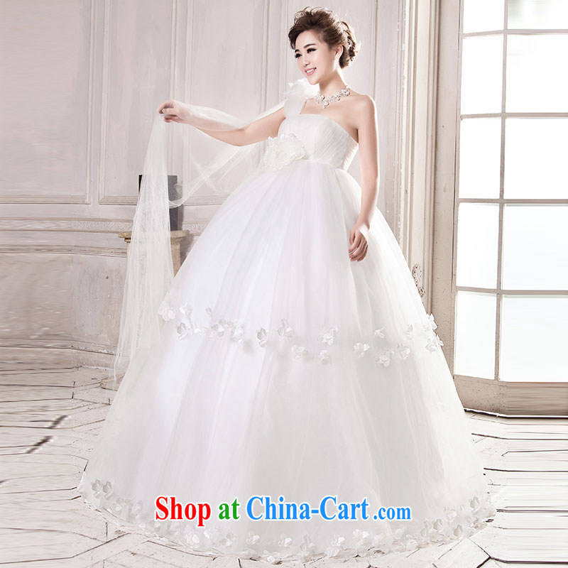 Jubilee 1000 bride 2015 spring and summer new Korean high-waist graphics thin stylish large, pregnant women thick MM brides with wedding dresses H 711 white high waist graphics thin XXL/2 feet 6 waist, 1000 Jubilee bride, shopping on the Internet